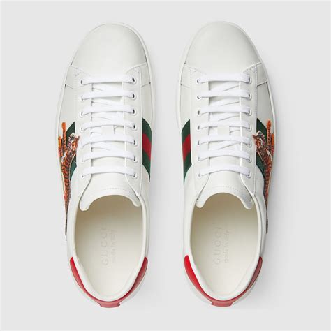 gucci sneakers new ace uomo|gucci ace tiger sneakers.